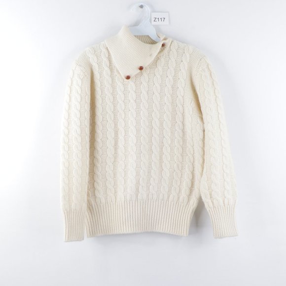 Deans of Scotland Sweaters - Vintage Wool Chunky Knit Asymmetrical Sweater